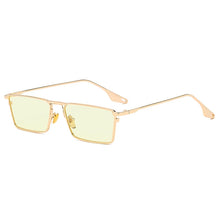 Load image into Gallery viewer, HBK Vintage Small Men&#39;s Sunglasses Rectangle Metal Hip Pop Women Sun Glasses Luxury Steampunk Square Sun Glasses Classic Oculos