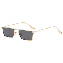 Load image into Gallery viewer, HBK Vintage Small Men&#39;s Sunglasses Rectangle Metal Hip Pop Women Sun Glasses Luxury Steampunk Square Sun Glasses Classic Oculos