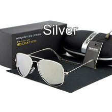 Carica l'immagine nel visualizzatore di Gallery, HDCRAFTER Classic  Polarized Sunglasses Men Women Colorful Reflective Coating Lens Eyewear Accessories Mirror Sun Glasses