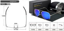 Carica l'immagine nel visualizzatore di Gallery, HDCRAFTER Classic  Polarized Sunglasses Men Women Colorful Reflective Coating Lens Eyewear Accessories Mirror Sun Glasses