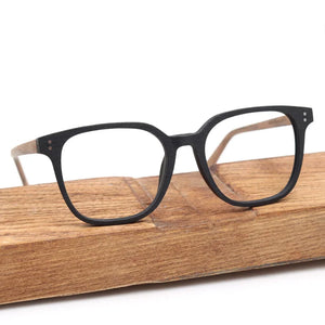 HDCRAFTER Glasses Frame Men Women Vintage Wood Prescription Eyeglasses Optical Frame for Myopia Eyewear Progressive Glasses