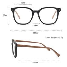 Load image into Gallery viewer, HDCRAFTER Glasses Frame Men Women Vintage Wood Prescription Eyeglasses Optical Frame for Myopia Eyewear Progressive Glasses