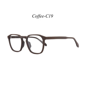 HDCRAFTER Glasses Frame Men Women Wood Vintage Square Myopia Prescription Eyeglasses Frames 2020 Retro Optical Frame Eyewear