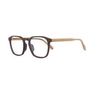 HDCRAFTER Glasses Frame Men Women Wood Vintage Square Myopia Prescription Eyeglasses Frames 2020 Retro Optical Frame Eyewear