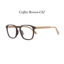 Load image into Gallery viewer, HDCRAFTER Glasses Frame Men Women Wood Vintage Square Myopia Prescription Eyeglasses Frames 2020 Retro Optical Frame Eyewear
