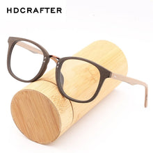 Load image into Gallery viewer, HDCRAFTER Glasses Frames Wooden Men and Women Vintage Glasses with Clear Lens Wood Glasses Frame