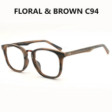 Load image into Gallery viewer, HDCRAFTER Glasses Frames Wooden Men and Women Vintage Glasses with Clear Lens Wood Glasses Frame
