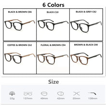 Load image into Gallery viewer, HDCRAFTER Glasses Frames Wooden Men and Women Vintage Glasses with Clear Lens Wood Glasses Frame