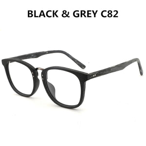 HDCRAFTER Glasses Frames Wooden Men and Women Vintage Glasses with Clear Lens Wood Glasses Frame