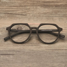 Load image into Gallery viewer, HDCRAFTER  Retro Glasses Frame Wooden Men Optical Myopia Eyewear Frame Prescription Eyeglasses Lenses Double Bridge