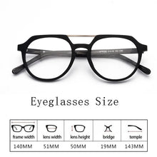 Load image into Gallery viewer, HDCRAFTER  Retro Glasses Frame Wooden Men Optical Myopia Eyewear Frame Prescription Eyeglasses Lenses Double Bridge