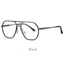 Load image into Gallery viewer, HDCRAFTER Men Metal Prescription Glasses Frrame Square Anti Blue Rays Eyeglasses Oversized Eyewear Myopia Presbyopia Glasses