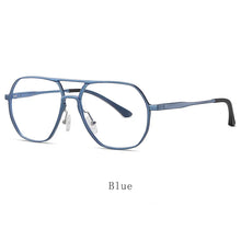 Load image into Gallery viewer, HDCRAFTER Men Metal Prescription Glasses Frrame Square Anti Blue Rays Eyeglasses Oversized Eyewear Myopia Presbyopia Glasses