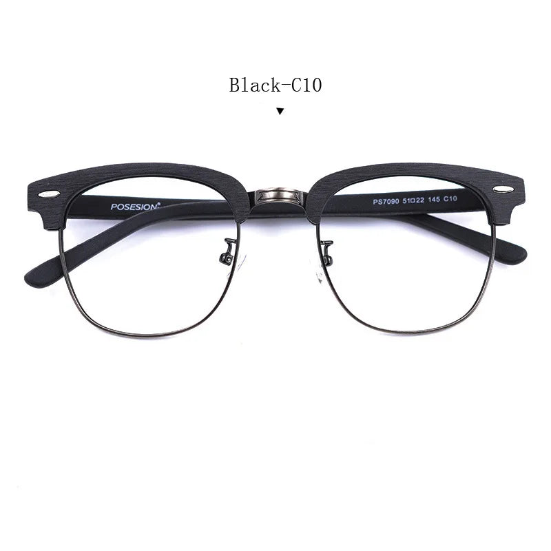 HDCRAFTER Myopia Hyperopia Eyewear Frames Men Women Wood Handmade Spectacles Retro Vintage Wooden Prescription Glasses Frame