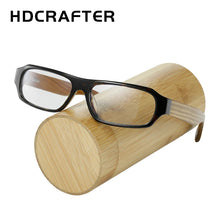 Load image into Gallery viewer, HDCRAFTER Optical Acetate Frame Real Wood Temple Glasses Frame Men Myopia Eyeglasses Prescription Clear Lenses Korea Eyewear
