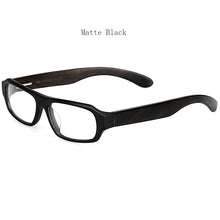Load image into Gallery viewer, HDCRAFTER Optical Acetate Frame Real Wood Temple Glasses Frame Men Myopia Eyeglasses Prescription Clear Lenses Korea Eyewear