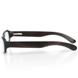 HDCRAFTER Optical Acetate Frame Real Wood Temple Glasses Frame Men Myopia Eyeglasses Prescription Clear Lenses Korea Eyewear