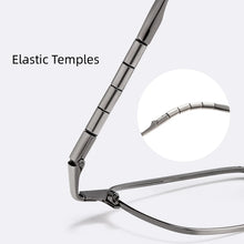 Carica l&#39;immagine nel visualizzatore di Gallery, HDCRAFTER Optical Glasses Pure Titanium Full-rim Square Frame Prescription Eyeglasses Men Glasses for Male Grade Eyewear medical