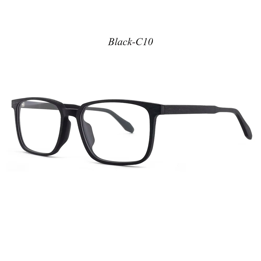HDCRAFTER Oversized Wood Glasses Frame Prescription Men Goggles Eyeglasses Spectacles Sunglasses Computer Glasses Frames Optical