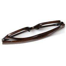 Carica l'immagine nel visualizzatore di Gallery, HDCRAFTER Telaio per occhiali ottici vintage in legno di bambù reale per uomo donna Woodblack Square Miopia Occhiali da vista Frames de grau