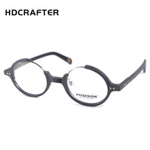 Load image into Gallery viewer, HDCRAFTER  wood glasses frame men prescription myopia computer spectacle frames women round eye glasses frames for men