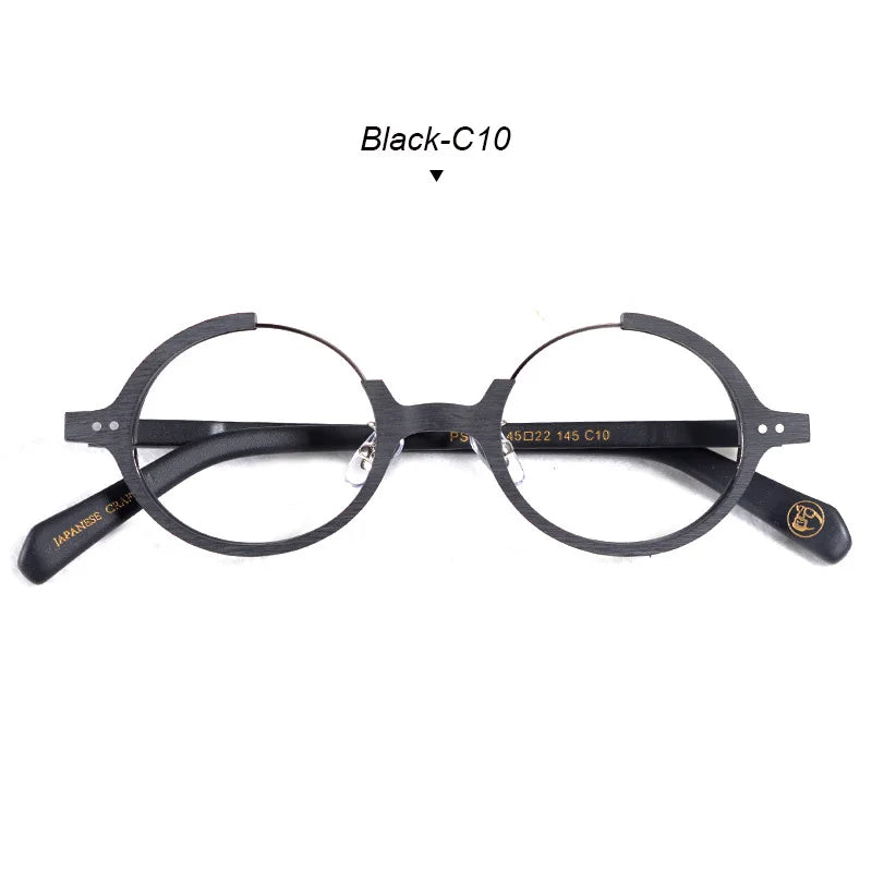 HDCRAFTER  wood glasses frame men prescription myopia computer spectacle frames women round eye glasses frames for men