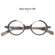 Load image into Gallery viewer, HDCRAFTER  wood glasses frame men prescription myopia computer spectacle frames women round eye glasses frames for men