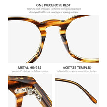 Load image into Gallery viewer, HEPIDEM Acetate Eyeglasses Frame Men 2020  Nerd Myopia Optical Glasses Clear Prescription Square Spectacle Women Eyewear 9128