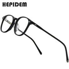 Load image into Gallery viewer, HEPIDEM Acetate Eyeglasses Frame Men 2020  Nerd Myopia Optical Glasses Clear Prescription Square Spectacle Women Eyewear 9128