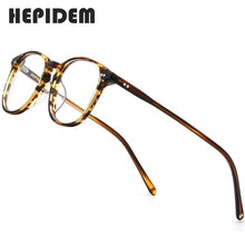 Load image into Gallery viewer, HEPIDEM Acetate Eyeglasses Frame Men 2020  Nerd Myopia Optical Glasses Clear Prescription Square Spectacle Women Eyewear 9128