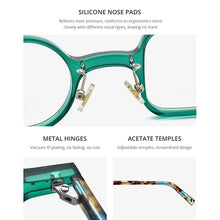 Load image into Gallery viewer, Acetate Glasses Frame Men   Retro Vintage Left Square Right Round Eyeglasses Myopia Optical Spectacles Eyewear 9155