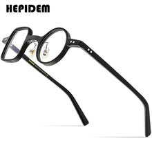 Load image into Gallery viewer, Acetate Glasses Frame Men   Retro Vintage Left Square Right Round Eyeglasses Myopia Optical Spectacles Eyewear 9155