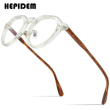 Load image into Gallery viewer, HEPIDEM Acetate Glasses Frame Men   Vintage Retro Round Eyeglasses Women Optical Prescription Spectacles Eyewear 9206