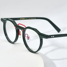 Load image into Gallery viewer, Acetate Glasses Frame Men 2022 Vintage Retro Round Eyeglasses Women Optical Prescription Spectacles Eyewear 9197
