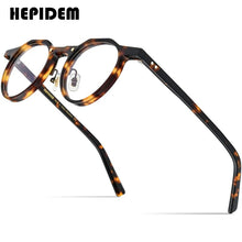 Load image into Gallery viewer, Acetate Glasses Frame Men 2022 Vintage Retro Round Eyeglasses Women Optical Prescription Spectacles Eyewear 9197