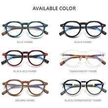 Load image into Gallery viewer, HEPIDEM Acetate Glasses Frame Men   Vintage Retro Round Eyeglasses Women Optical Prescription Spectacles Eyewear 9206