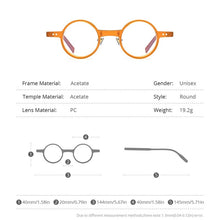 Load image into Gallery viewer, HEPIDEM Acetate Glasses Frame Men  Vintage Retro Small Round Eyeglasses Women Optical Prescription Spectacles Eyewear 9177