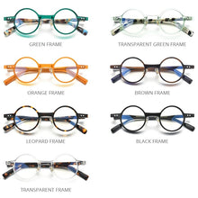 Load image into Gallery viewer, HEPIDEM Acetate Glasses Frame Men  Vintage Retro Small Round Eyeglasses Women Optical Prescription Spectacles Eyewear 9177
