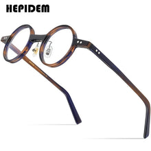 Load image into Gallery viewer, HEPIDEM Acetate Glasses Frame Men  Vintage Retro Small Round Eyeglasses Women Optical Prescription Spectacles Eyewear 9177