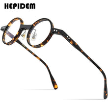 Load image into Gallery viewer, HEPIDEM Acetate Glasses Frame Men  Vintage Retro Small Round Eyeglasses Women Optical Prescription Spectacles Eyewear 9177