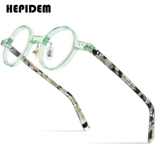 Load image into Gallery viewer, HEPIDEM Acetate Glasses Frame Men  Vintage Retro Small Round Eyeglasses Women Optical Prescription Spectacles Eyewear 9177
