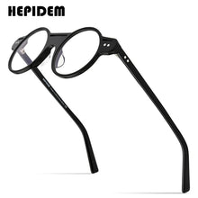 Load image into Gallery viewer, HEPIDEM Acetate Glasses Frame Men Retro Vintage Round Eyeglasses Women Myopia Optical Prescription Spectacles Eyewear 9162