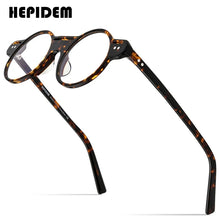 Load image into Gallery viewer, HEPIDEM Acetate Glasses Frame Men Retro Vintage Round Eyeglasses Women Myopia Optical Prescription Spectacles Eyewear 9162