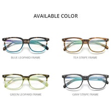 Load image into Gallery viewer, HEPIDEM  Acetate Glasses Frame Men Square Prescription Eyeglasses Women Male Nerd Myopia Optical Clear Spectacles Eyewear 9114
