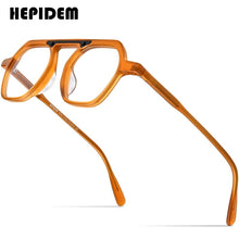 Load image into Gallery viewer, Acetate Glasses Frame Men Vintage Retro Square Eyeglasses Women Optical Prescription Spectacles Myopia Eyewear 9174