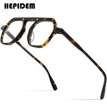 Load image into Gallery viewer, Acetate Glasses Frame Men Vintage Retro Square Eyeglasses Women Optical Prescription Spectacles Myopia Eyewear 9174