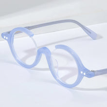 Load image into Gallery viewer, HEPIDEM Acetate Glasses Women   Three Fourths 3/4 Round Prescription Eyeglasses Frame Men Optical Spectacles Eyewear 9191