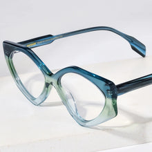 Load image into Gallery viewer, HEPIDEM Gradient Acetate Glasses Frame Men Diamond Design Cat Eye Eyeglasses Women Optical Prescription Spectacles Eyewear H9333
