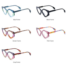 Load image into Gallery viewer, HEPIDEM Gradient Acetate Glasses Frame Men Diamond Design Cat Eye Eyeglasses Women Optical Prescription Spectacles Eyewear H9333