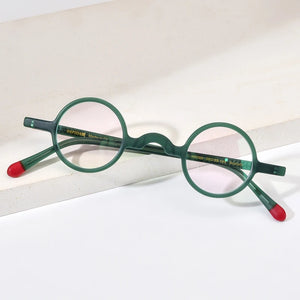 HEPIDEM Matte Acetate Glasses Frame Men   Optical Small Round Eyeglasses Women Retro Prescription Spectacles Eyewear 9266